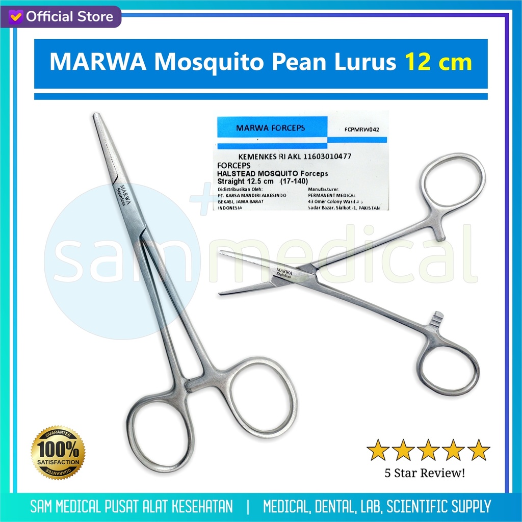 [00120220592] MARWA Mosquito Pean Lurus 12cm