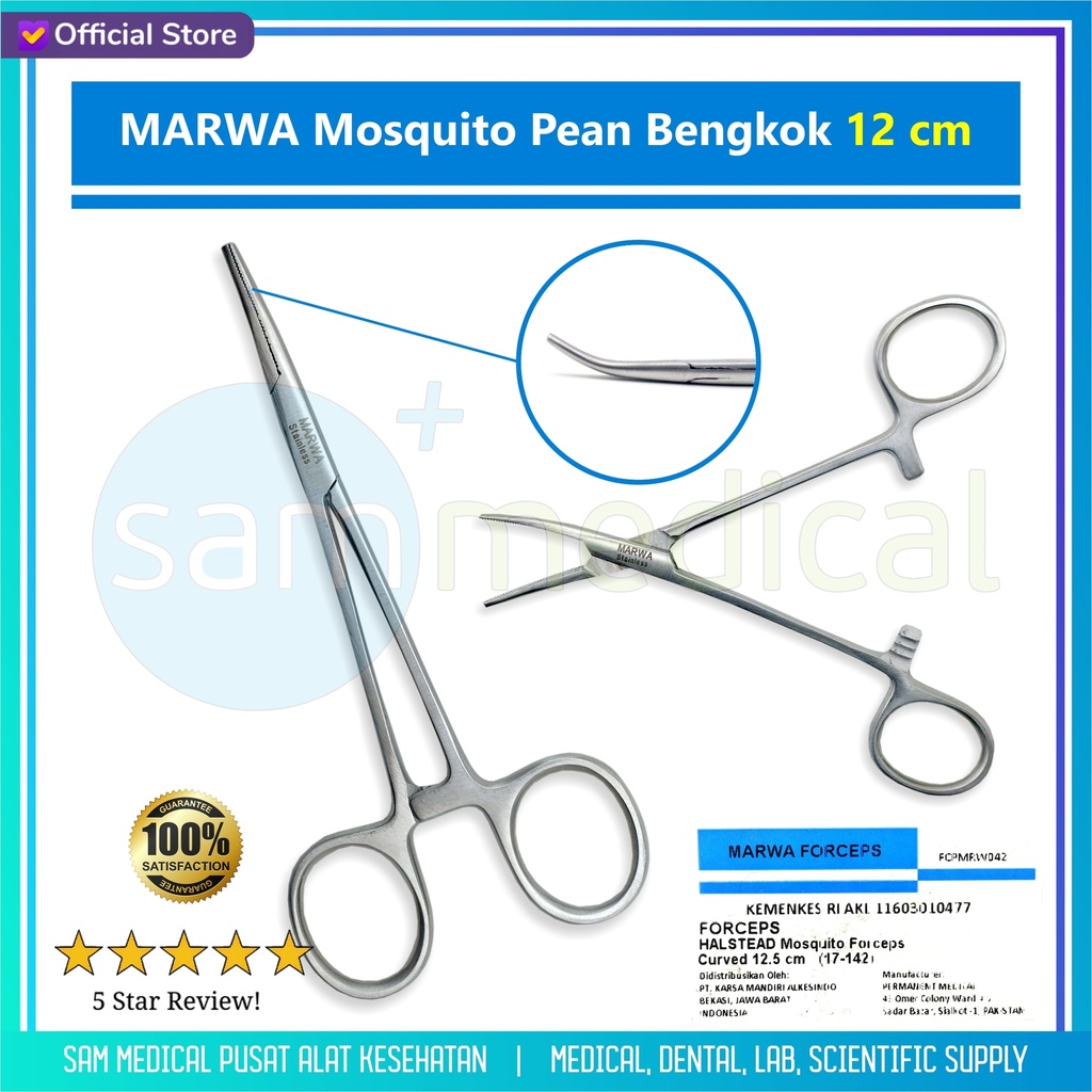 [00120220593] MARWA Mosquito Pean Bengkok 12cm