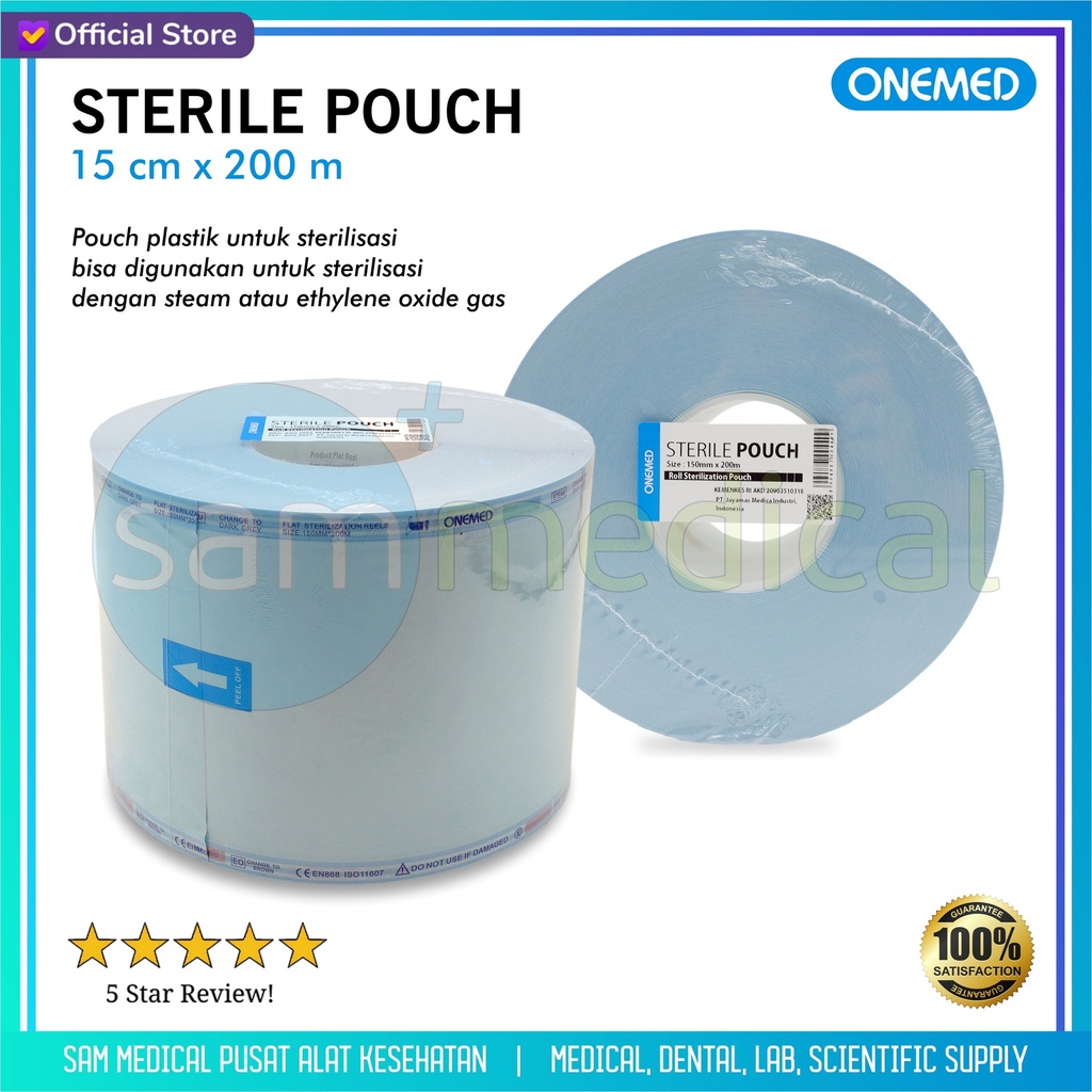One Med Sterile Pouch - 15cmx200m @roll
