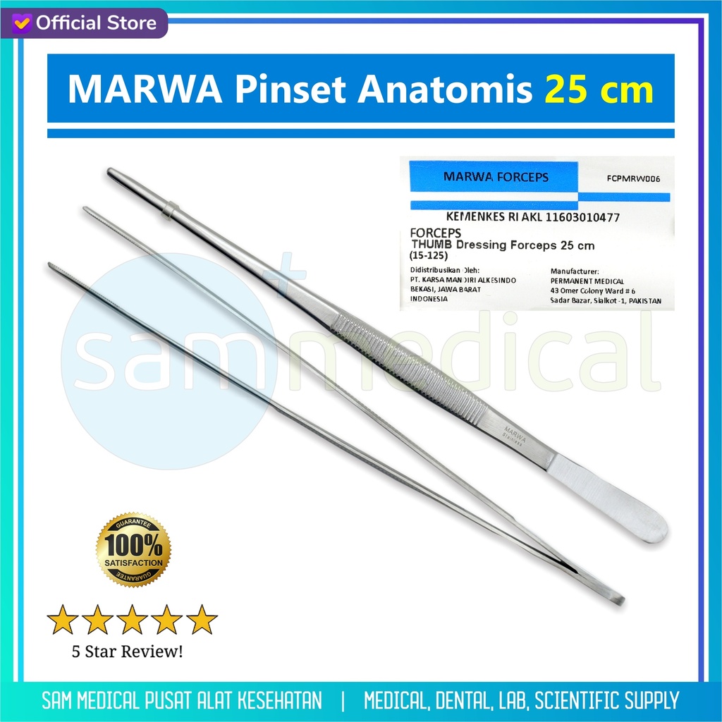 [00120230016] MARWA Pinset Anatomis 25cm