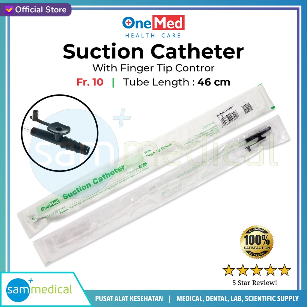 One Med Suction Catheter Fingertip No 10
