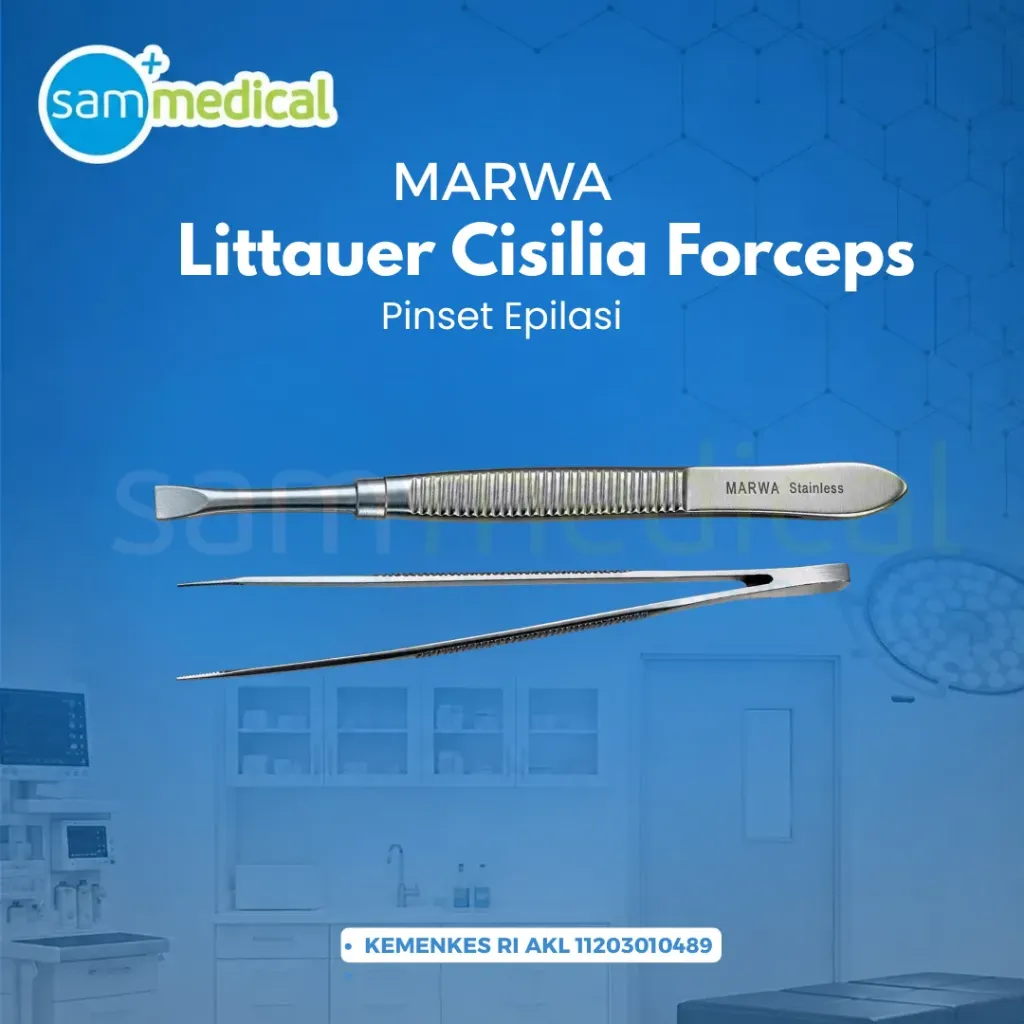 [00120230064] MARWA Cilia Forcep / Pinset Epilasi 8.5cm (37-740)