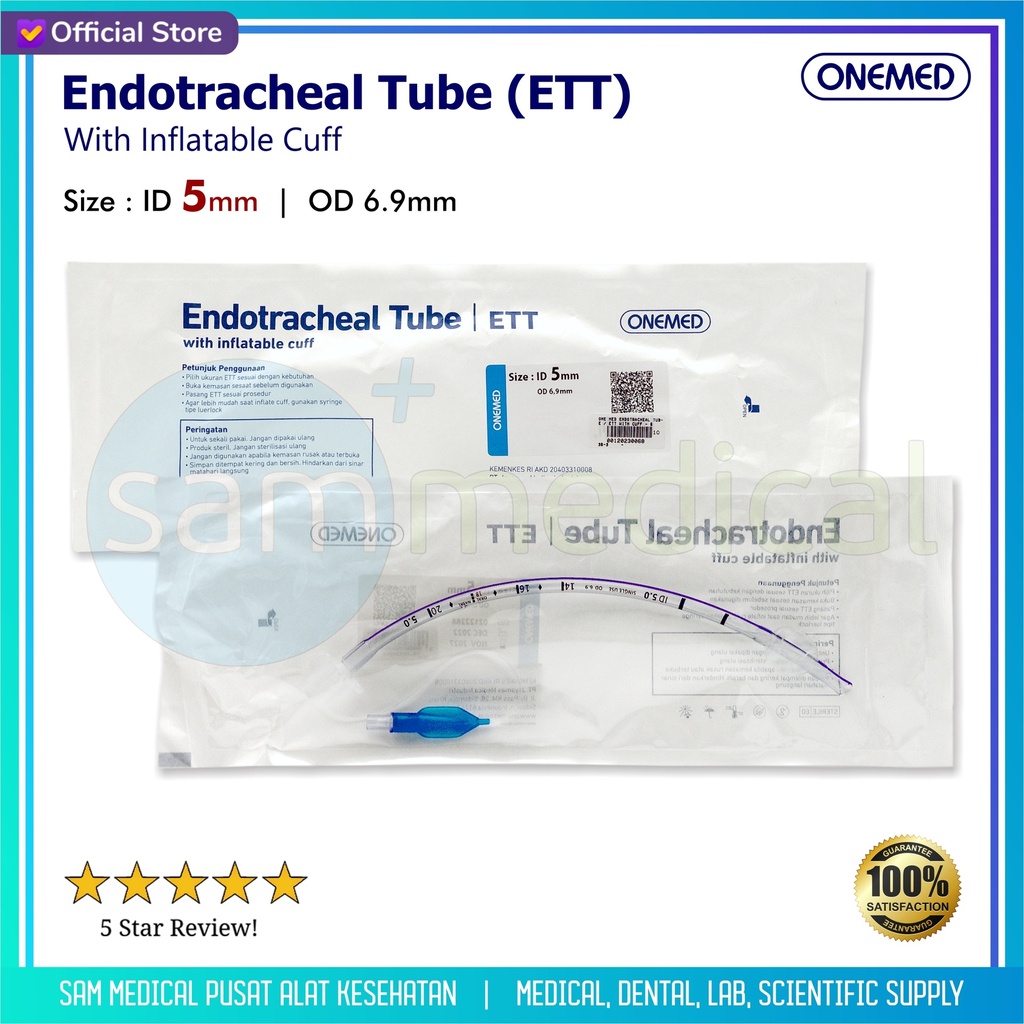 One Med Endotracheal Tube / ETT With Cuff - 5