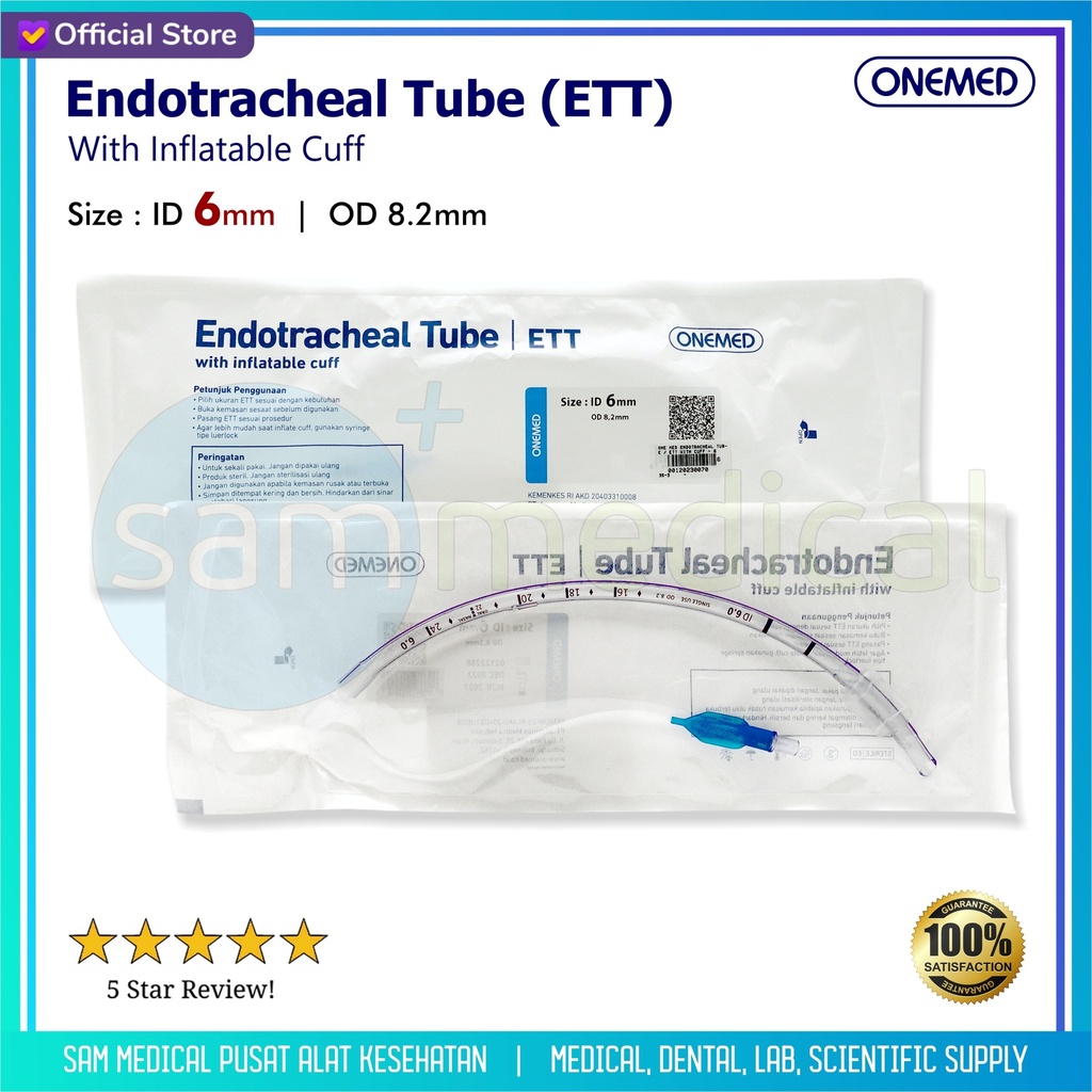One Med Endotracheal Tube / ETT With Cuff - 6