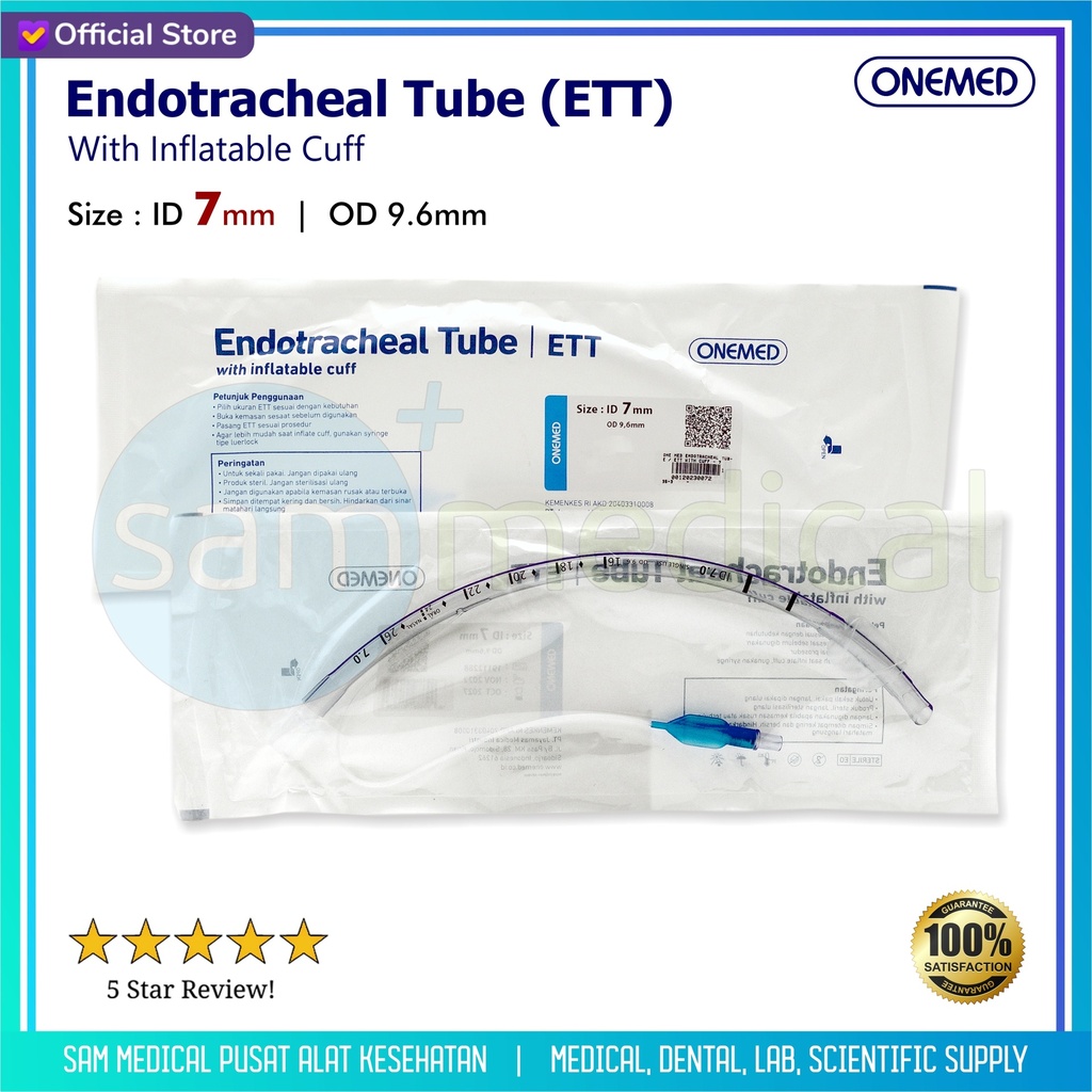 One Med Endotracheal Tube / ETT With Cuff - 7