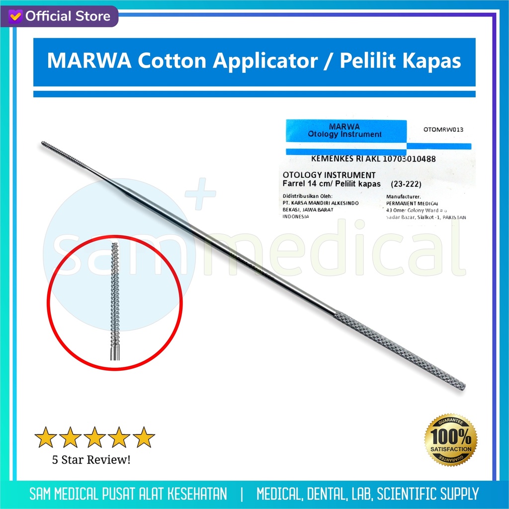 [00120230082] MARWA Cotton Aplicator / Pelilit Kapas 14cm (23-222)