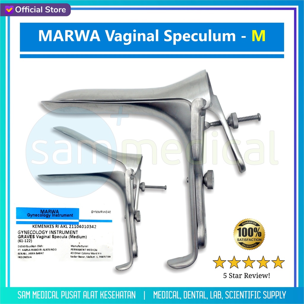 [00120230084] MARWA Vaginal Speculum M(61-122)