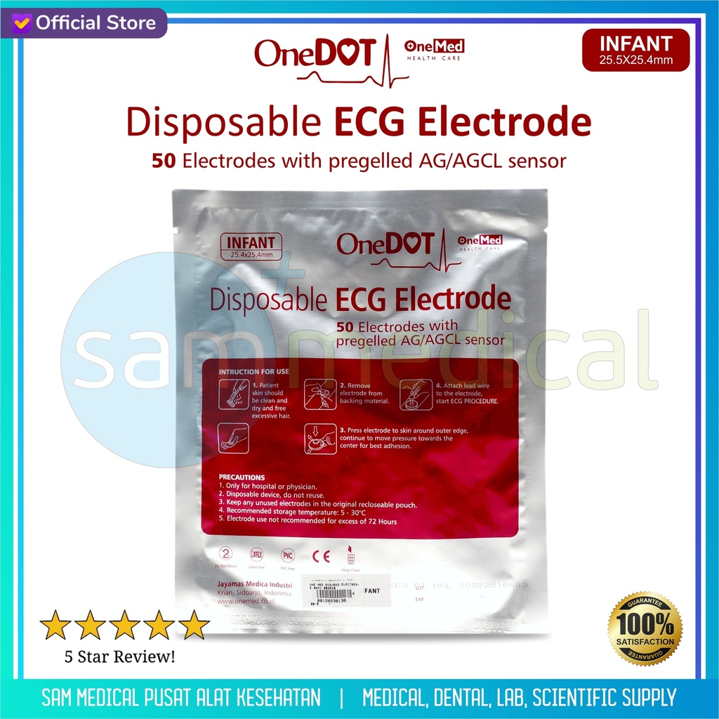 One Med ECG/EKG Electrode Bayi @50pcs