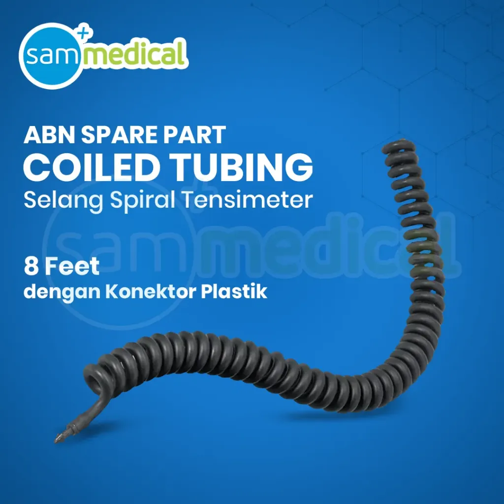 [00120230138] ABN Spare Part Spiral Coiled Tubing 8 feet w/ Plastic Connector