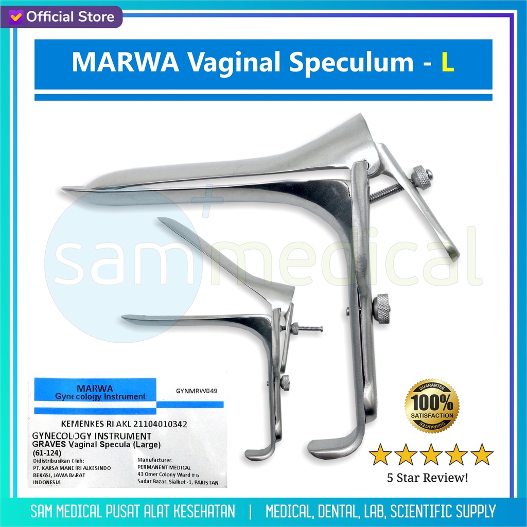 [00120230140] MARWA Vaginal Speculum L