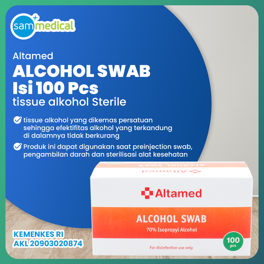 [00120230188] ALTAMED Alkohol Swab isi 100pcs