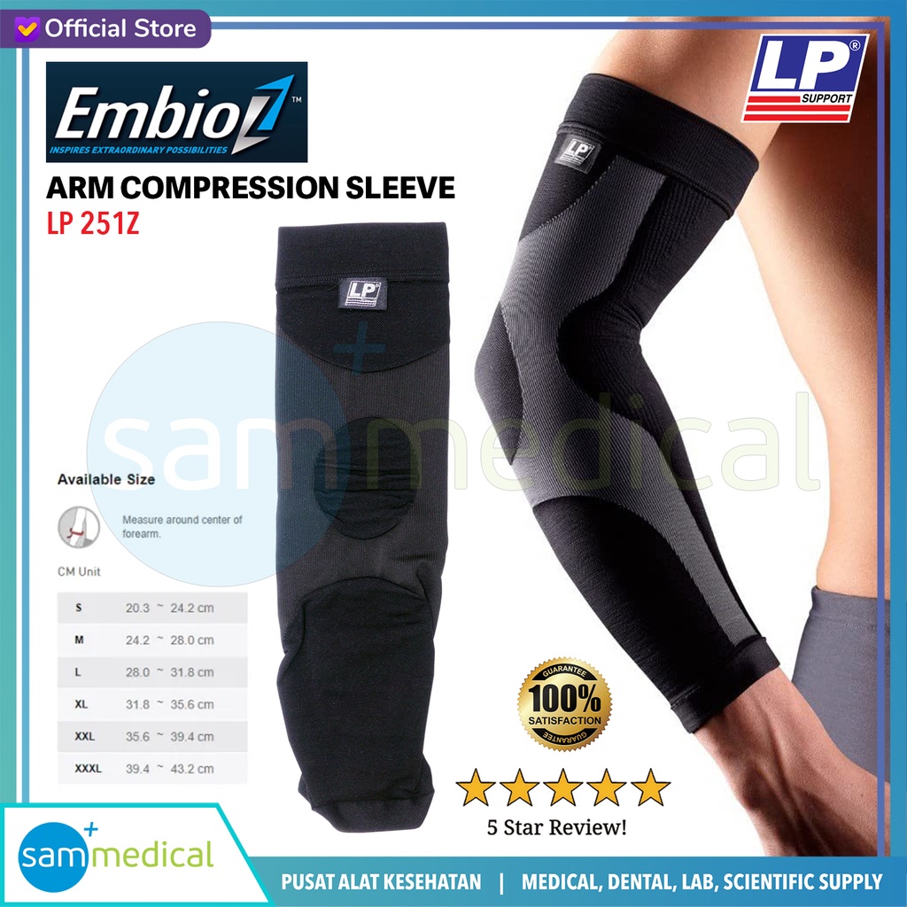 LP Support Embioz Arm Sleeve Black LP 251Z - L