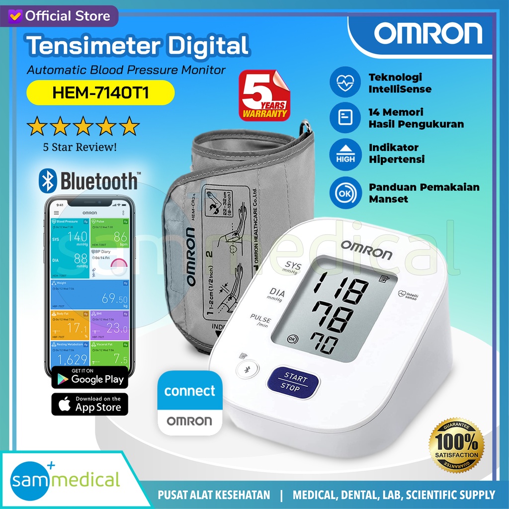 Omron Tensimeter - Lengan Basic - HEM 7140T