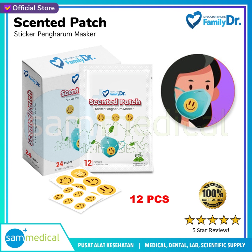 Family Dr Scented Patch / Sticker Pengharum Masker Isi 12 Pcs