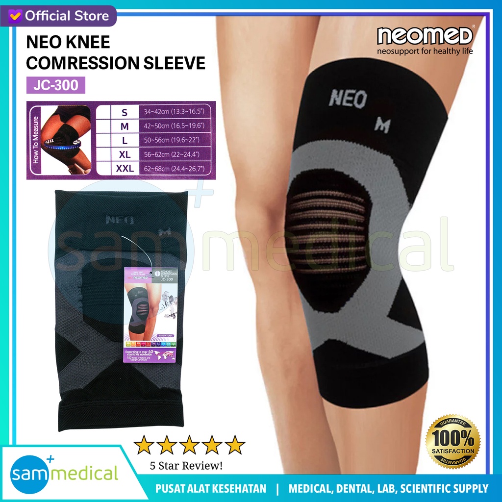 [00120230272] Neomed Knee Compression Sleeve JC-300 Size L
