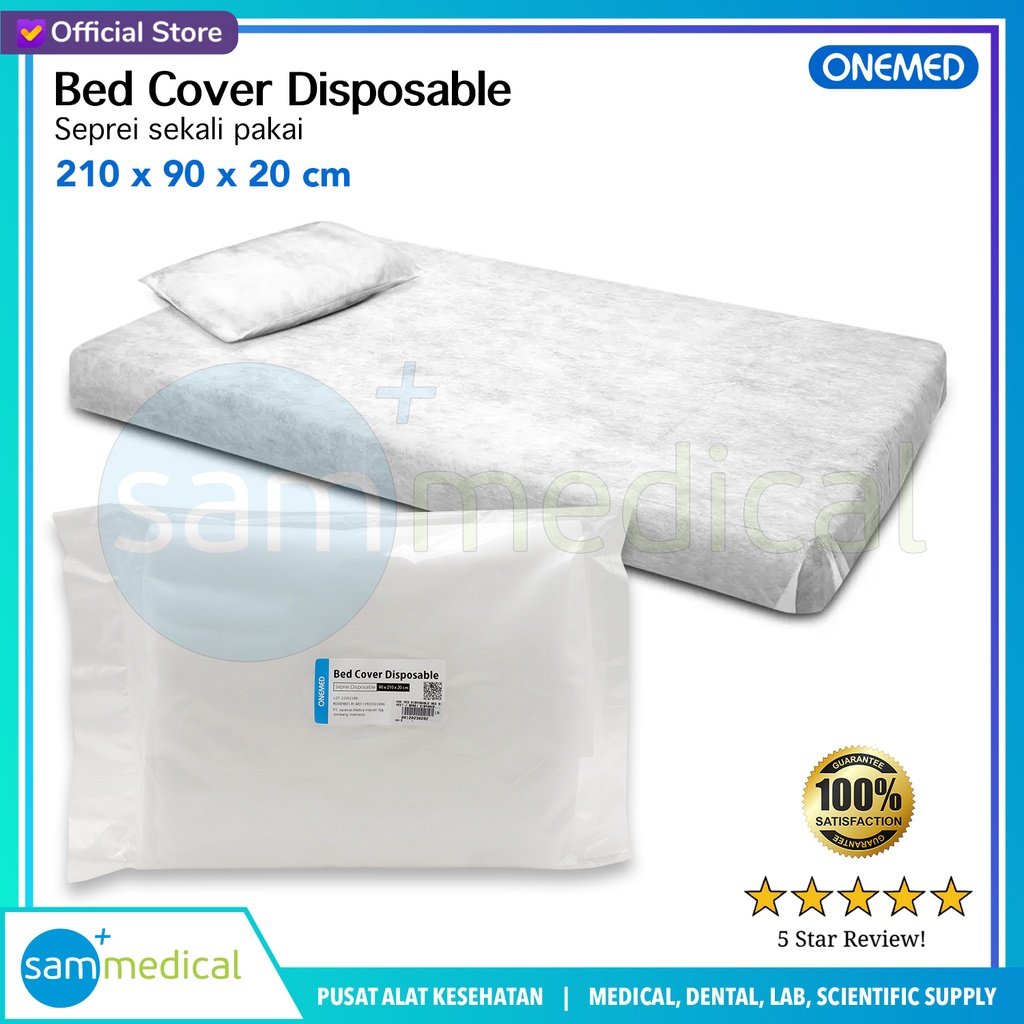 [00120230282] One Med Disposable Bed Sheet / Sprei Disposable 210x90x20cm