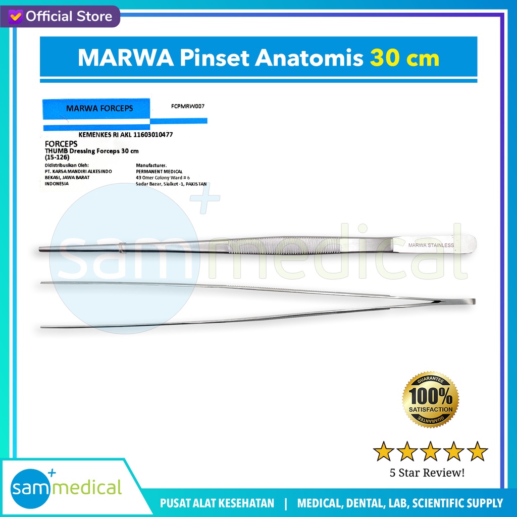 [00120230312] MARWA Pinset Anatomis 30cm(15-126)