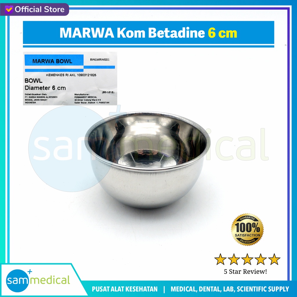 MARWA Kom Betadine 6cm (80-1515)