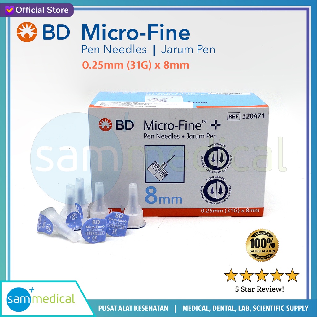 BD Microfine Pen Needle 31Gx8mm