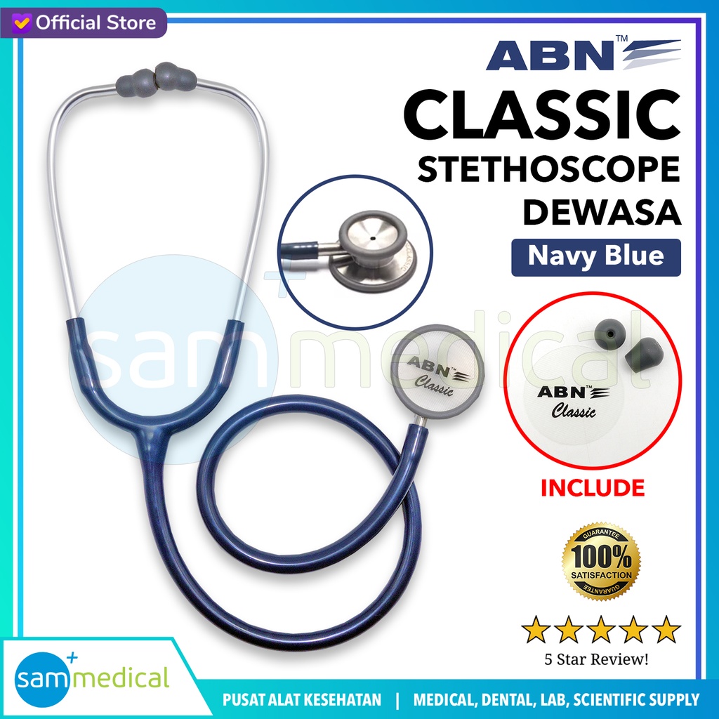 [00120230466] ABN Classic Steth Dewasa - Navy Blue SS-021-NB (E-cat)