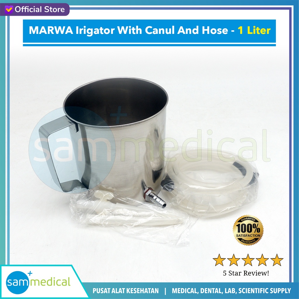 MARWA Irigator With Canul And Hose - 1 Liter