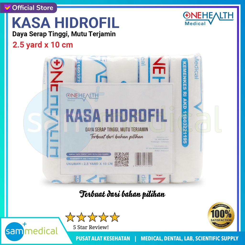 One Health Kasa Verband 2.5yard x 5cm @5roll