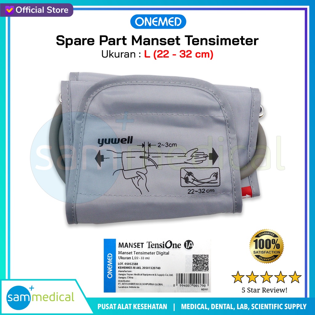 One Med Spare Part Manset Tensimeter L 22-32cm