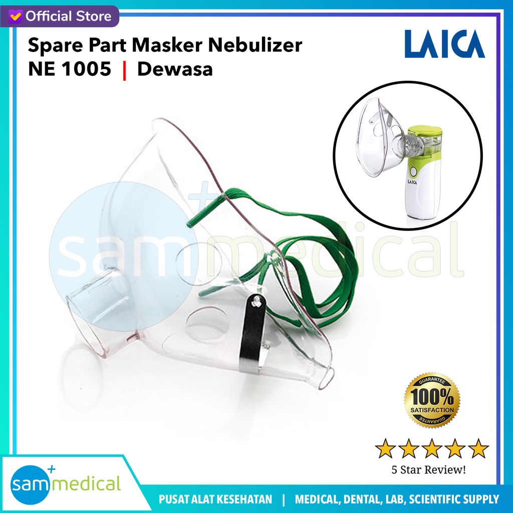 [00120230536] Laica Spare Part - Masker Nebulizer Ne 1005 (Dewasa)