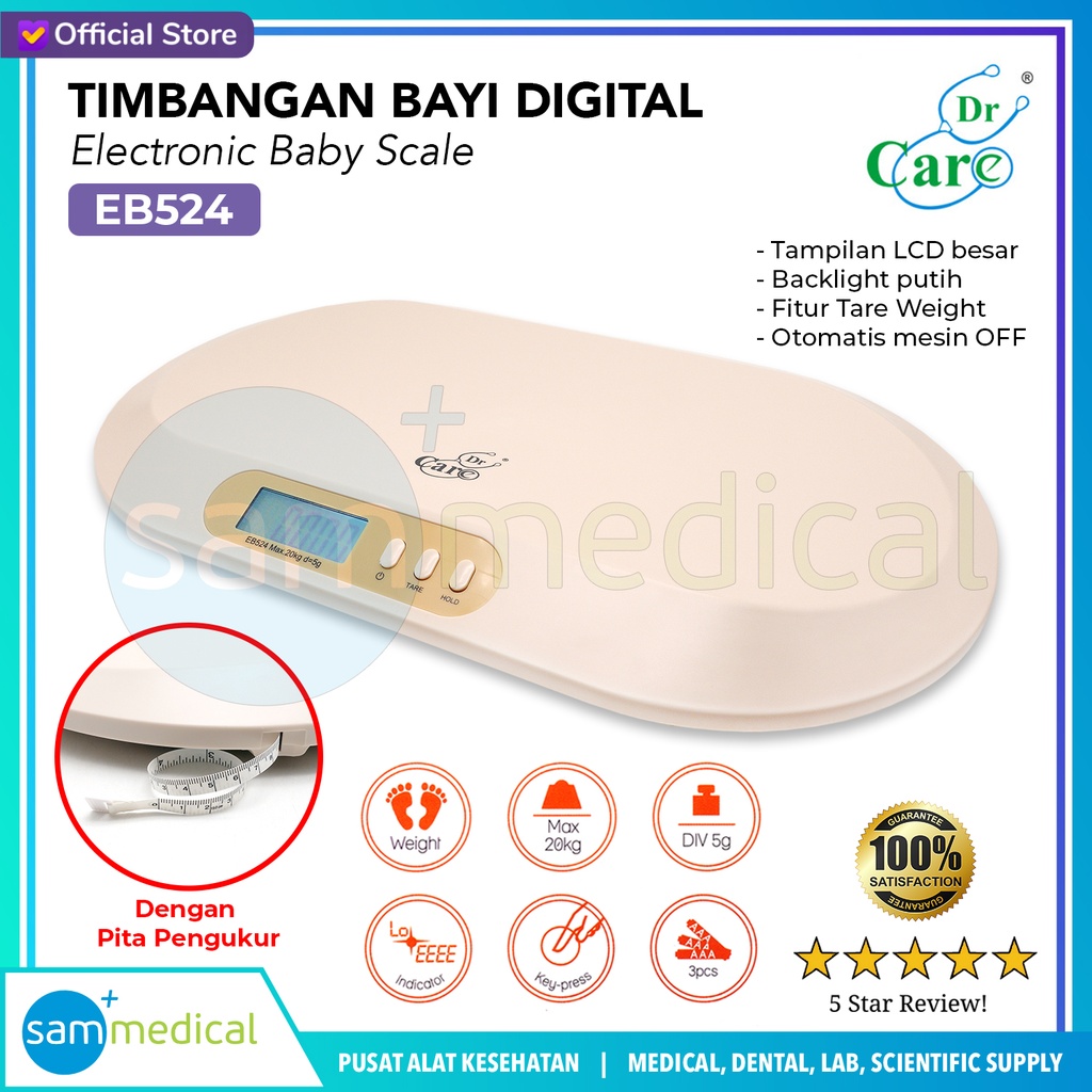 [00120230565] DR CARE Timbangan Bayi Digital - EB-524