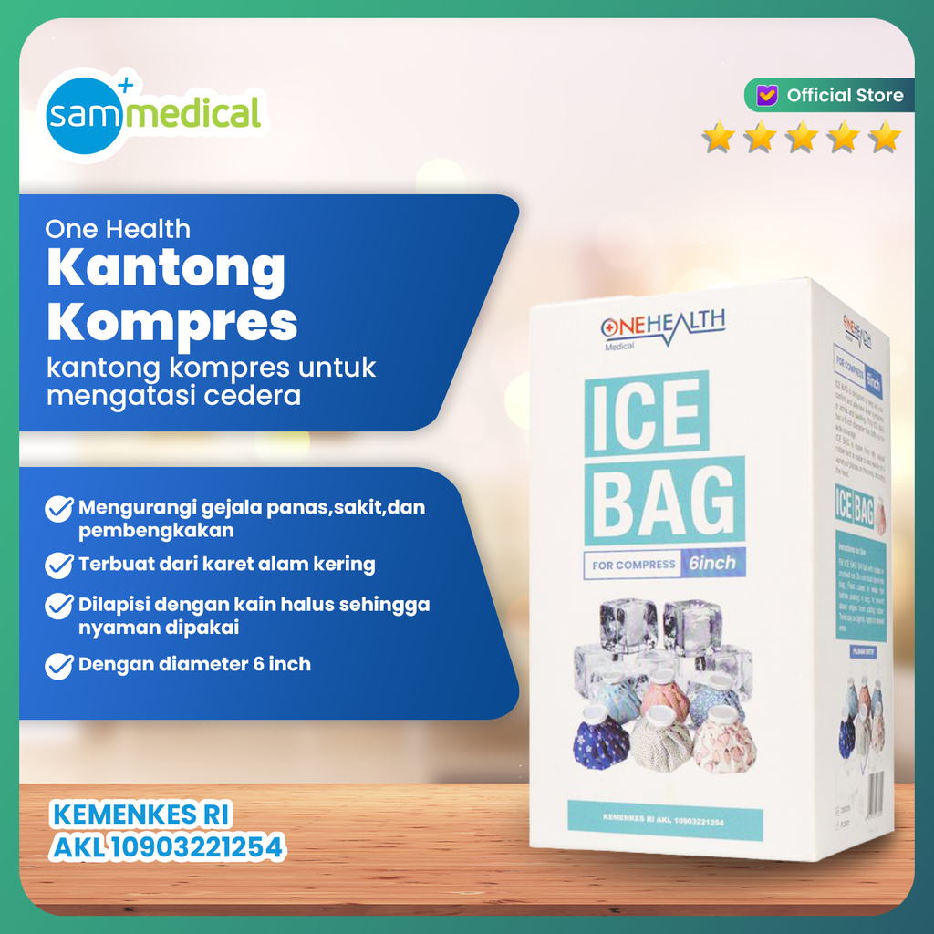 [00120230587] One Health Ice Bag Kompres Warna 6"
