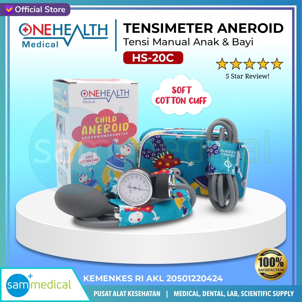 [00120230588] One Health Tensimeter Aneroid Anak HS-20C