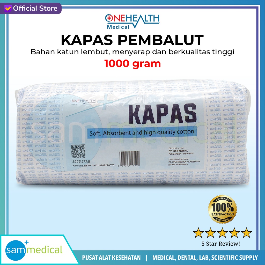 [120230646] One Health Kapas Pembalut 1000gr