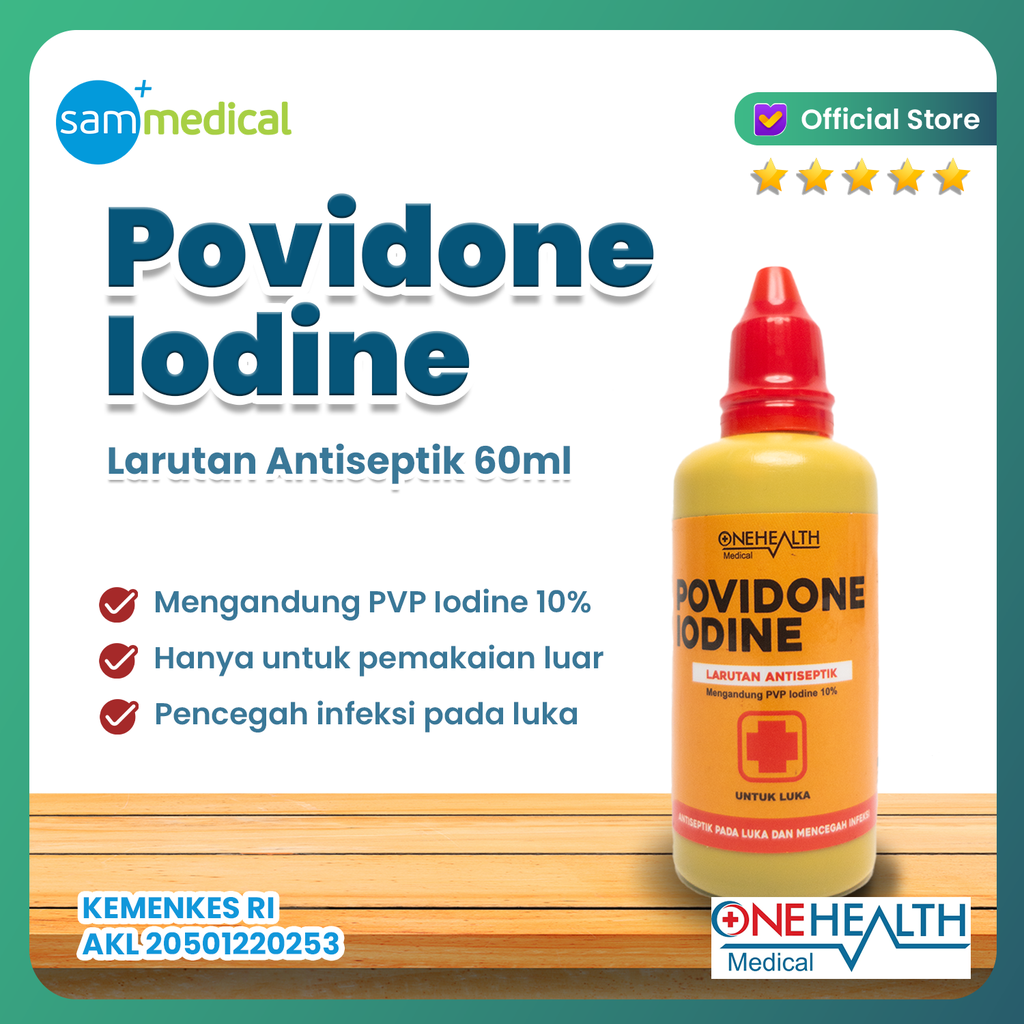 [120230647] One Health Povidone Iodine 60ml