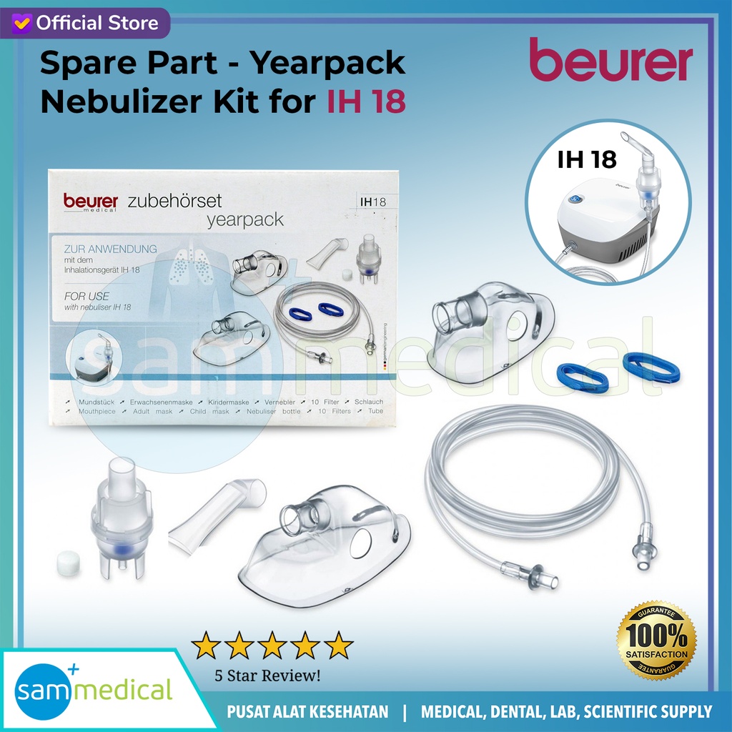 [120230652] Beurer Spare Part - Yearpack / Nebulizer Kit for IH 18