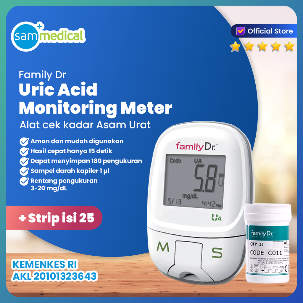 Family Dr Uric Acid KIT + Strip