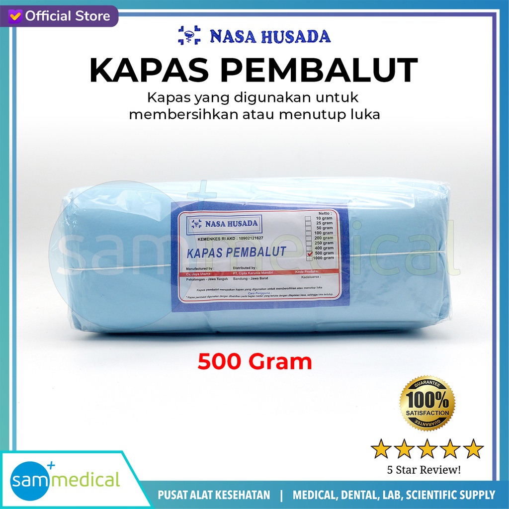 [261729] Nasa Husada Kapas Pembalut 500gr