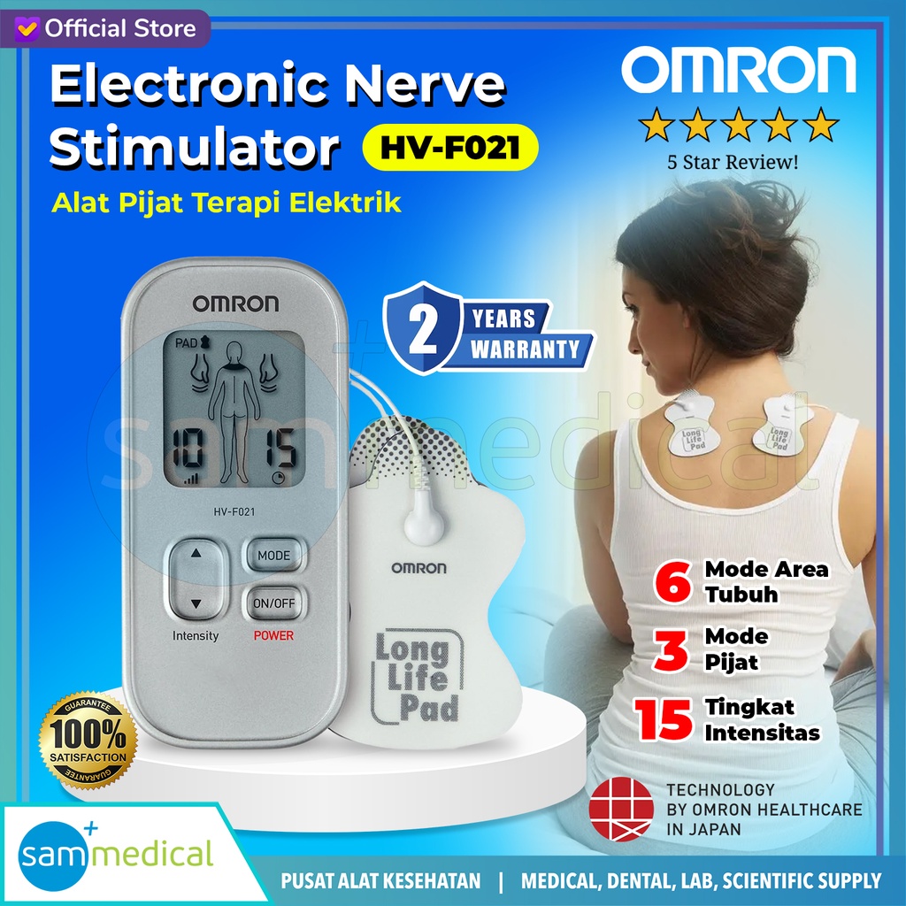 [120230742] Omron Pulse Massager/Alat Pijat Terapi Elektrik TENS HV-F021