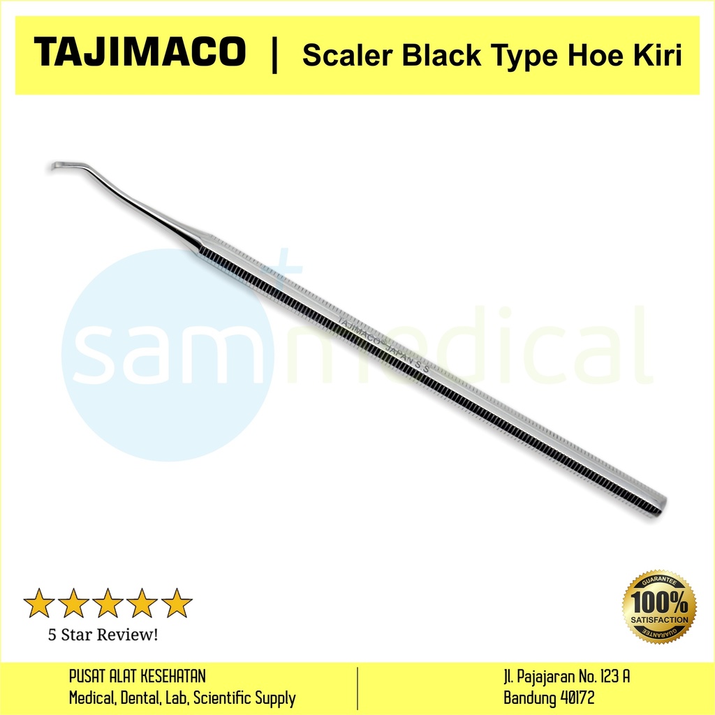 [00720152548] Tajimaco Dental Scaler Black Type Hoe Kiri (5/1/1230)