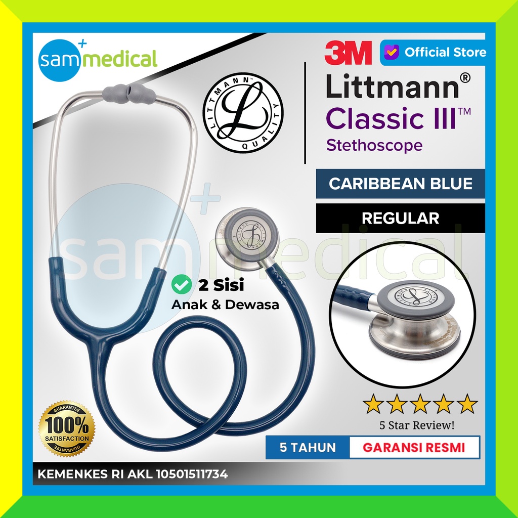 [120230948] Littmann Classic III Steth Adult Caribbean Blue