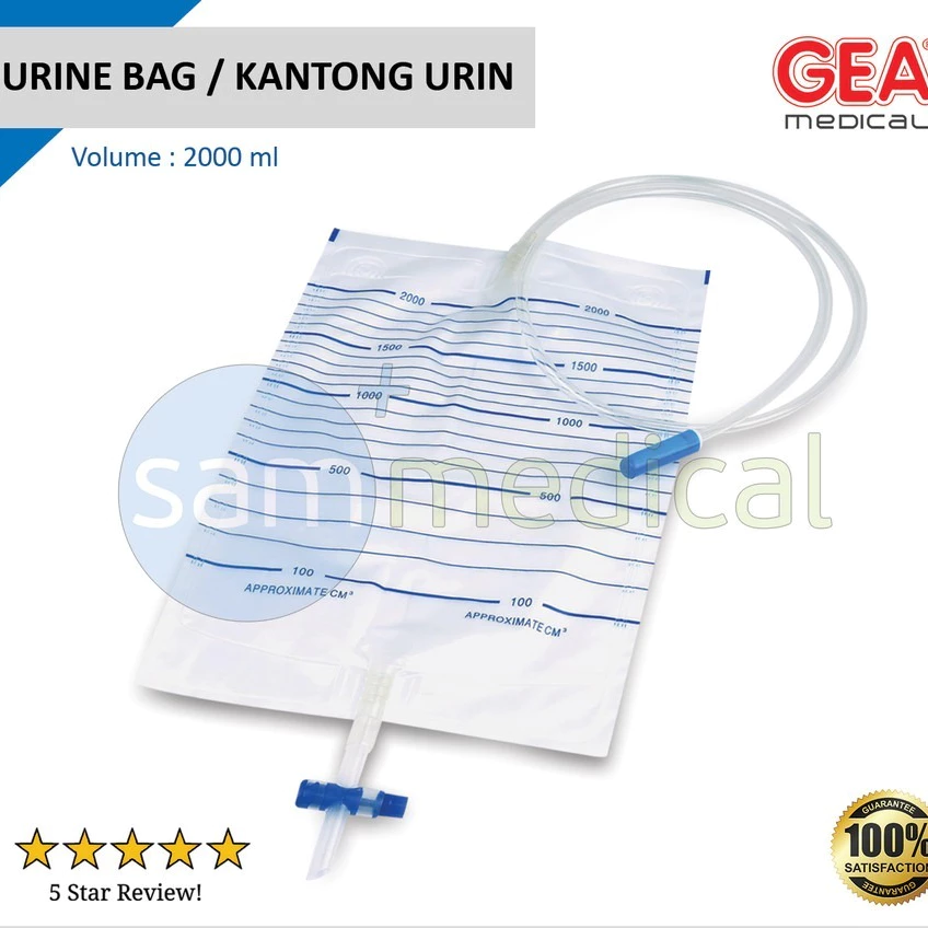 GEA Urine Bag Type T + Hanger 2000ml