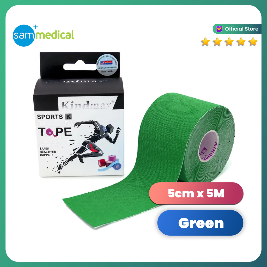 Kindmax Kinesio Tape Green 5cmx5m