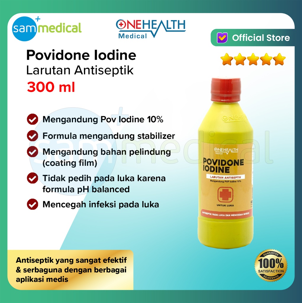 [120230979] One Health Povidone Iodine 300ml