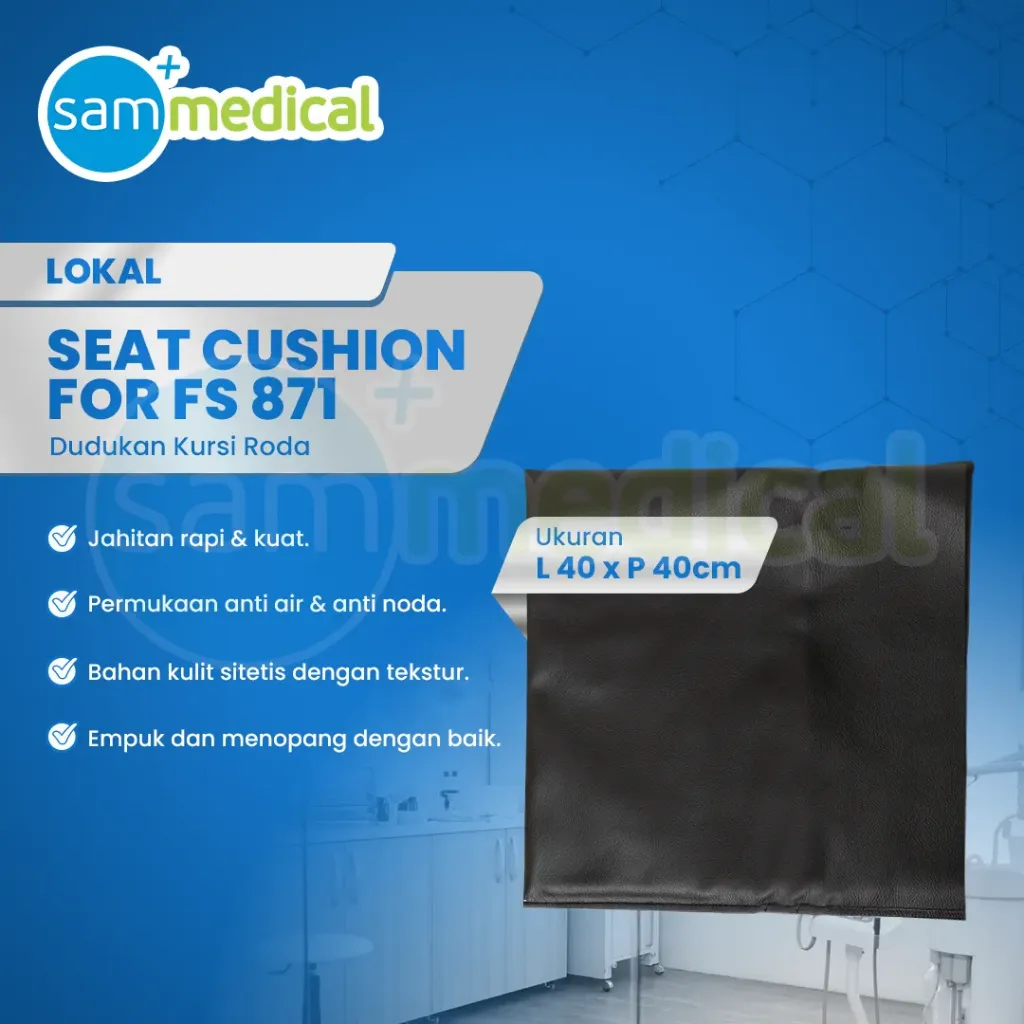 Lokal Spare Part Seat Cushion (Dudukan) Kursi Roda for FS 871 (L:40 T:40cm)