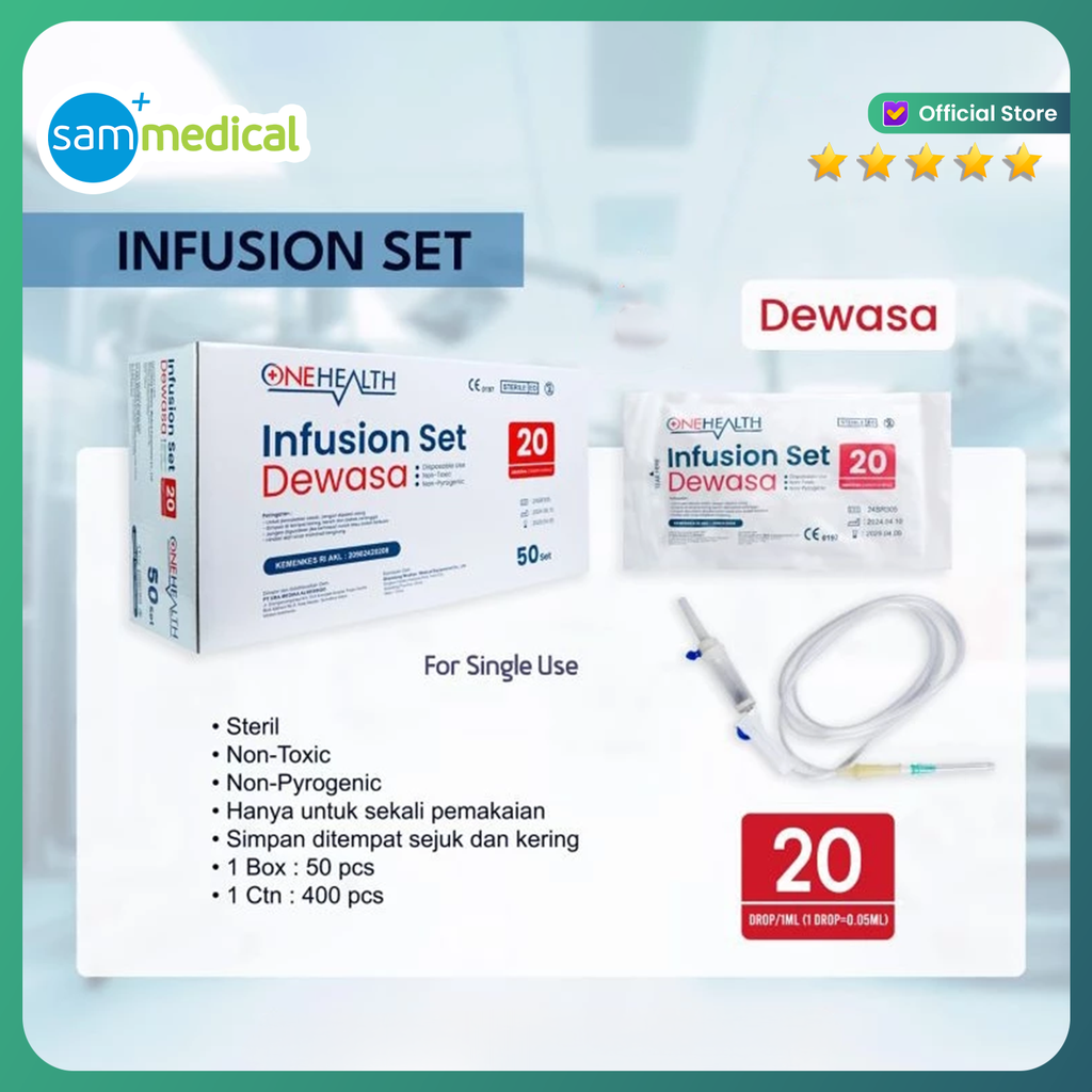 [120231013] One Health Infusion Set Makro Dewasa