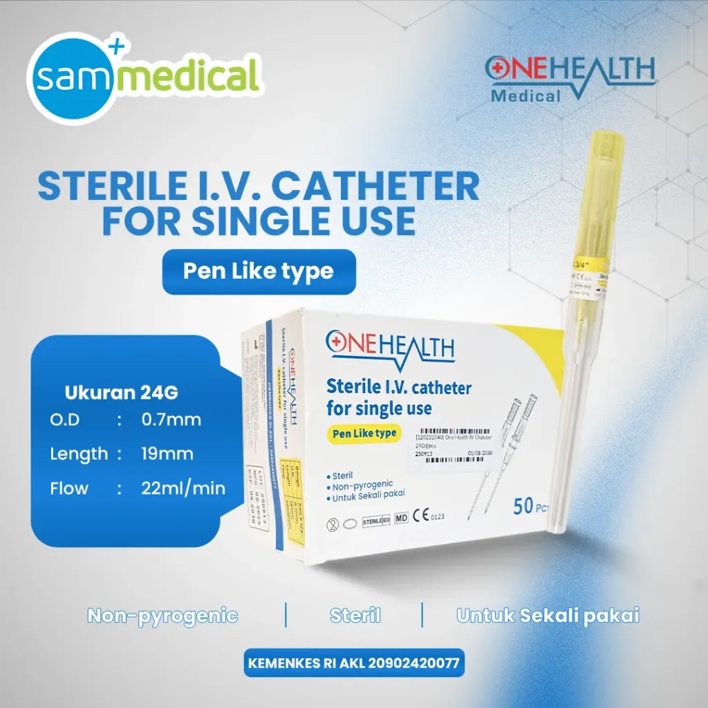 One Health IV Chateter 24G@pcs (pen)