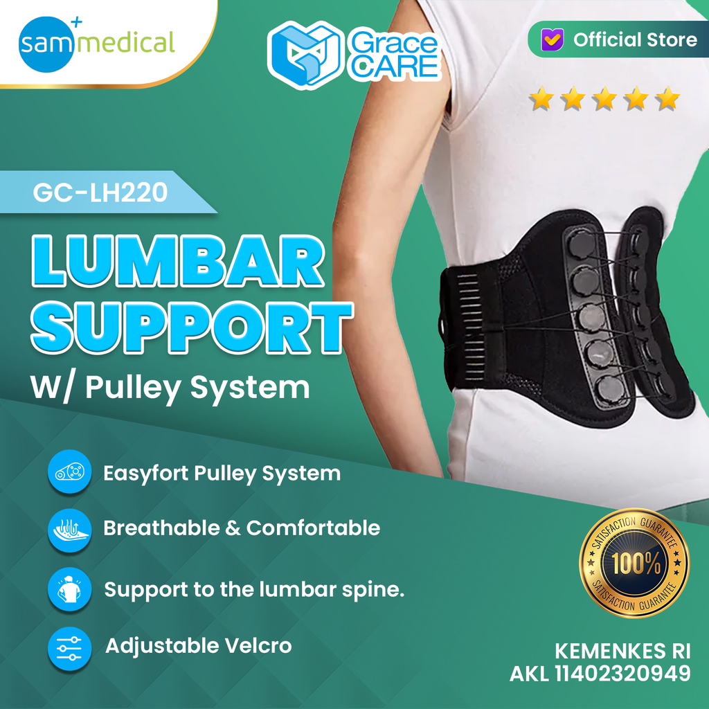 [120231045] Grace Care Lumbar Support W/Pulley Sistem 9'' GC-LH220 M