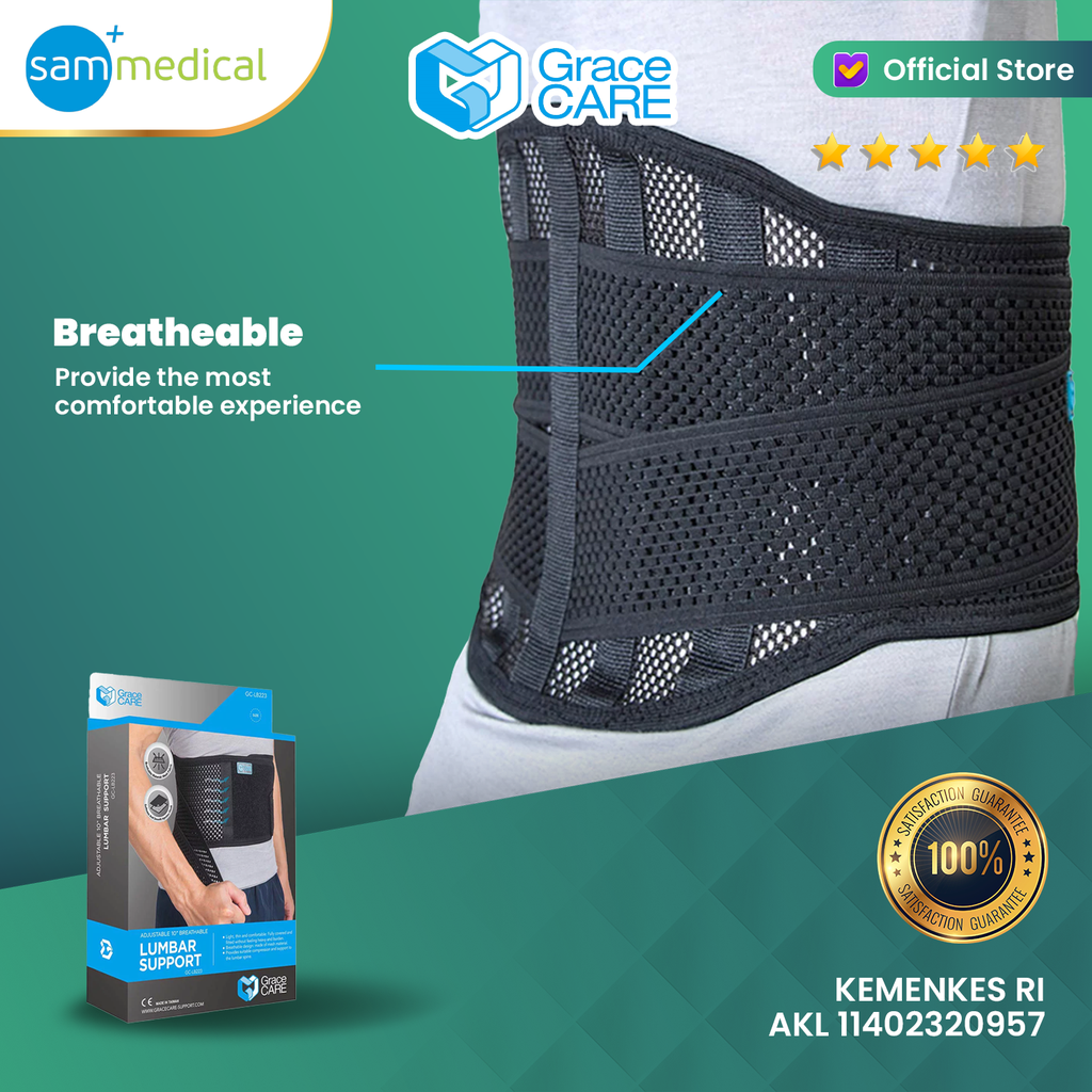 Grace Care Lumbar Support 10'' GC-LB223 Size M