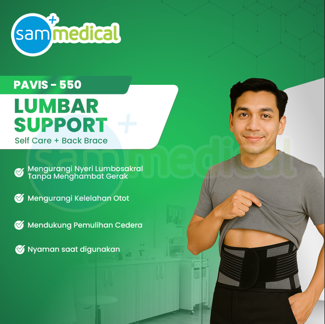 Pavis Lumbar Support Self Care + Black Brace 550 Size L