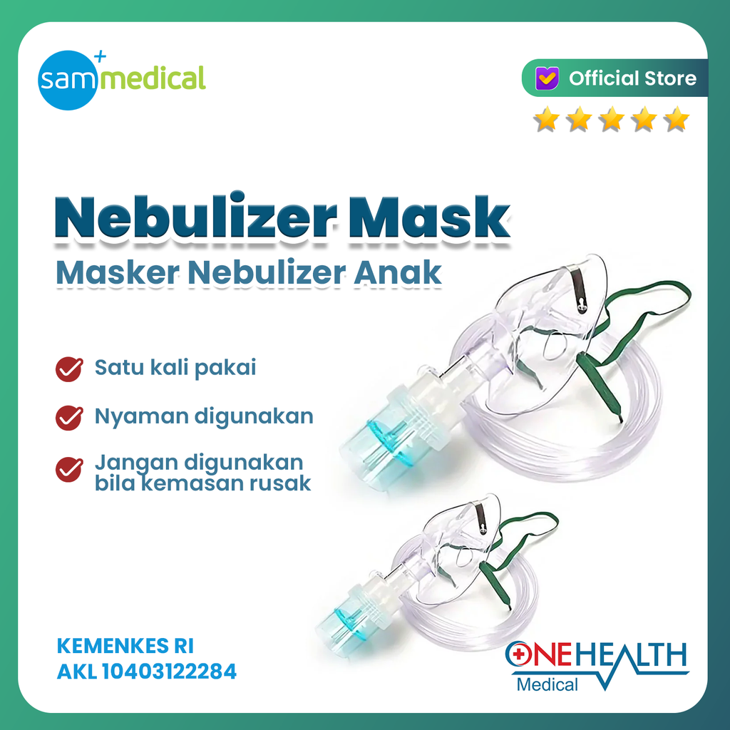 [120231083] One Health Nebulizer Mask Anak Size M