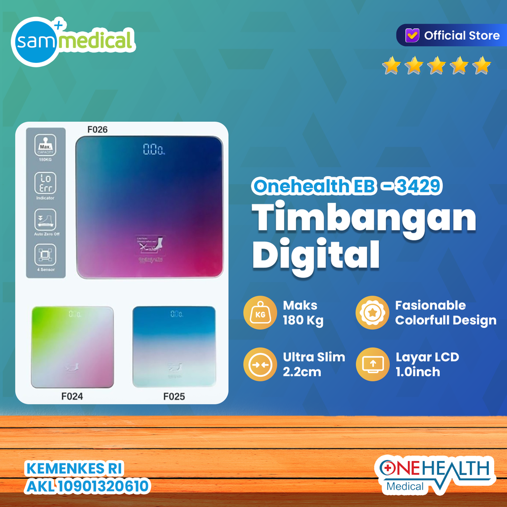[120231094] One Health Timbangan Digital EB 3429
